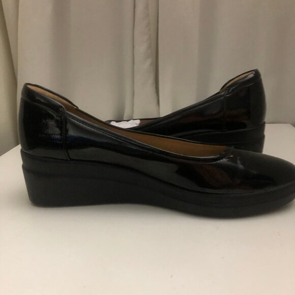 NATURALIZER Patent Leather Wedge Heel Comfortable Career Shoes - Picture 9 of 14